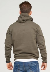 SOULSTAR Kapuzensweatshirt DAKAR Khaki/Dunkelgrün
