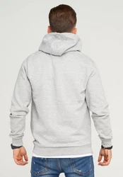 SOULSTAR Sweatjacke BUDAPEST Hellgrau/Grau