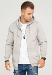 SOULSTAR Sweatjacke BUDAPEST Hellgrau/Khaki/Grau/Beige/Braun