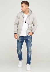 SOULSTAR Sweatjacke BUDAPEST Hellgrau/Khaki/Grau/Beige/Braun