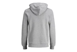 JACK & JONES Herren Hoodie Logo JJECORP Old Sweat Hood NOOS (12137054) graumeliert/orange/schwarz
