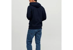 JACK & JONES Herren Hoodie Logo JJECORP Old Sweat Hood NOOS (12137054) Dunkelblau