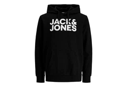 JACK & JONES Herren Hoodie Kapuzenpullover JJECORP (12152840) Black 2/Schwarz