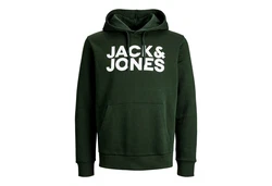 JACK & JONES Herren Hoodie Kapuzenpullover JJECORP (12152840) Mountain View Reg/Large Print (12152840)