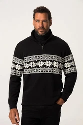 JP1880 Sweatshirt Troyer Stehkragen mit Zipper 
