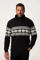 JP1880 Sweatshirt Troyer Stehkragen mit Zipper 