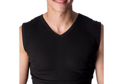 Black Snake Achselhemd Classic Feinripp Unterhemd Set Schwarz