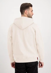 Alpha Industries Hoodie Basic Zip Hoodie Small Logo Beige/Weiß/Khaki/Creme