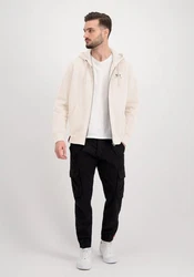 Alpha Industries Hoodie Basic Zip Hoodie Small Logo Beige/Weiß/Khaki/Creme
