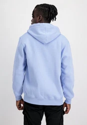 Alpha Industries Hoodie Basic Zip Hoodie Small Logo Hellblau/Blau