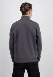 Alpha Industries Sweater Half Zip SL Dunkelgrau/Hellgrau/Grau/Dunkelblau