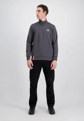 Alpha Industries Sweater Half Zip SL Dunkelgrau/Hellgrau/Grau/Dunkelblau