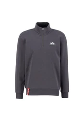 Alpha Industries Sweater Half Zip SL Dunkelgrau/Hellgrau/Grau/Dunkelblau