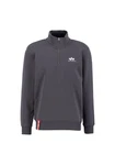 Alpha Industries Sweater Half Zip SL Dunkelgrau/Hellgrau/Grau/Dunkelblau