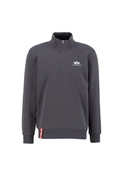 Alpha Industries Sweater Half Zip SL Dunkelgrau/Hellgrau/Grau/Dunkelblau