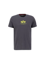 Alpha Industries T-Shirt Basic T ML Hellgrau/Dunkelgrau/Grau