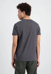 Alpha Industries T-Shirt Basic T ML Hellgrau/Dunkelgrau/Grau