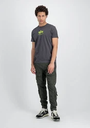 Alpha Industries T-Shirt Basic T ML Hellgrau/Dunkelgrau/Grau