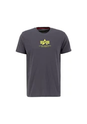 Alpha Industries T-Shirt Basic T ML Hellgrau/Dunkelgrau/Grau