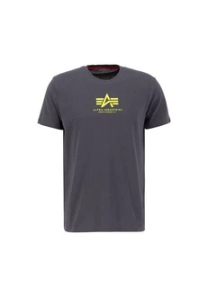 Alpha Industries T-Shirt Basic T ML Hellgrau/Dunkelgrau/Grau