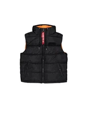 Alpha Industries Blouson Men Hooded Puffer Vest FD Schwarz