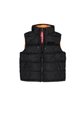 Alpha Industries Blouson Men Hooded Puffer Vest FD Schwarz