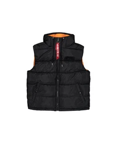 Alpha Industries Blouson Men Hooded Puffer Vest FD Schwarz