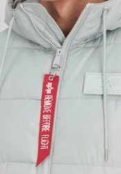Alpha Industries Blouson Men Hooded Puffer Vest FD Grau/Hellgrau/Silber/Hellblau