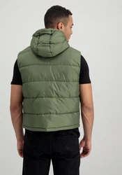 Alpha Industries Blouson Men Hooded Puffer Vest FD Dunkelgrün/Grün/Khaki