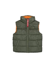 Alpha Industries Blouson Men Hooded Puffer Vest FD Dunkelgrün/Grün/Khaki