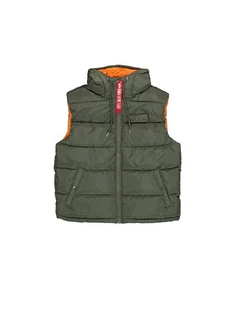 Alpha Industries Blouson Men Hooded Puffer Vest FD Dunkelgrün/Grün/Khaki