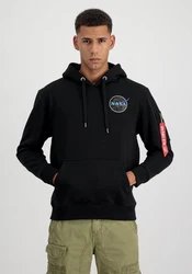 Alpha Industries Hoodie Dark Side Dunkelblau/Dunkelgrau/Schwarz/Blau