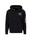 Alpha Industries Hoodie Dark Side Dunkelblau/Dunkelgrau/Schwarz/Blau