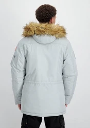 Alpha Industries Winterjacke Polar Jacket Hellgrau/Grau