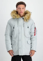 Alpha Industries Winterjacke Polar Jacket Hellgrau/Grau