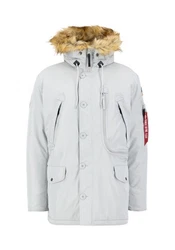 Alpha Industries Winterjacke Polar Jacket Hellgrau/Grau