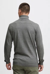 Indicode Rollkragenpullover IDErnetto Dunkelgrau/Grau/Hellgrau