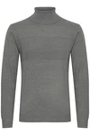 Indicode Rollkragenpullover IDErnetto Dunkelgrau/Grau/Hellgrau
