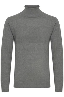 Indicode Rollkragenpullover IDErnetto Dunkelgrau/Grau/Hellgrau