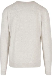 URBAN CLASSICS Rundhalspullover Eco Mix Sweater Grau/Khaki/Braun/Beige