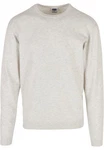 URBAN CLASSICS Rundhalspullover Eco Mix Sweater Grau/Khaki/Braun/Beige