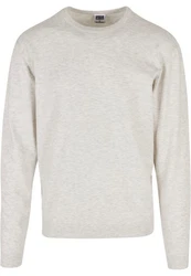 URBAN CLASSICS Rundhalspullover Eco Mix Sweater Grau/Khaki/Braun/Beige