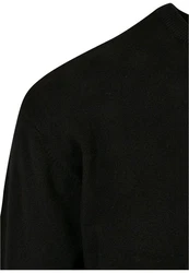 URBAN CLASSICS Rundhalspullover Eco Mix Sweater Schwarz