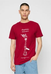 Mister Tee T-Shirt Depresso Tee Dunkelrot/Braun/Lila/Rot