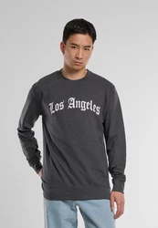 Mister Tee Kapuzenpullover Los Angeles Wording Crewneck Dunkelgrau/Grün/Blau/Grau/Hellgrau