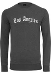 Mister Tee Kapuzenpullover Los Angeles Wording Crewneck Dunkelgrau/Grün/Blau/Grau/Hellgrau