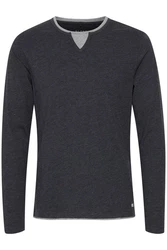 Blend Rundhalsshirt BLEND BHLeonas Dunkelgrau/Hellblau/Grau