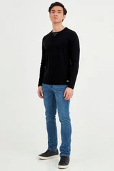 Blend Rundhalsshirt BLEND BHLeonas Schwarz/Dunkelblau/Hellblau/Blau/Grün