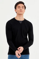 Blend Rundhalsshirt BLEND BHLeonas Schwarz/Dunkelblau/Hellblau/Blau/Grün