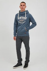 Blend Alejandro Herren Kapuzenpullover Hoodie Pullover Mit Kapuze Cross-Over-Kragen (70818) 
